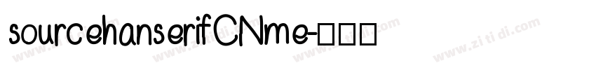 sourcehanserifCN me字体转换